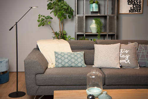 Lucide ANSELMO - Lámpara de lectura - Ø 25 cm - LED Regul. - 1x9W 3000K - Negro - ambiente 1